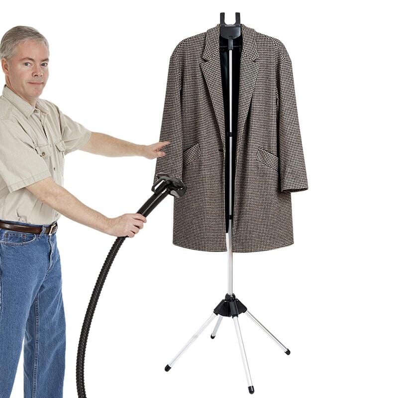 Ruhaakasztó Ruha gőzöléshez Összecsukható ruhaszárító állvány Szövet gőzölő vasaló konzol Alumínium ruházat teleszkópos rúd