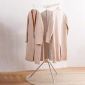 Háromlábú ruhaszárító állvány Összehajtható hordozható, helytakarékos ruhaszárító állványok Rozsdamentes acél teleszkópos ruhaszárítás függesztve