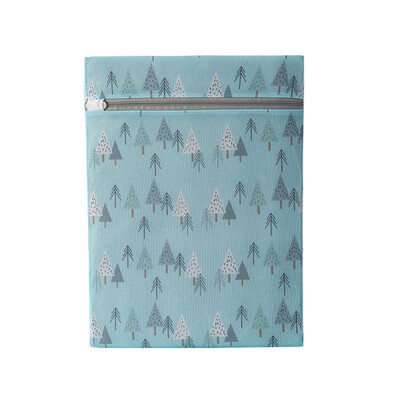 Akį traukiantys poetiški skalbinių maišeliai skalbimo mašinoms Mėlyni paukščiai ir medžiai Gražūs raštai Drabužių priežiūra Namų skalbinių tinklelis