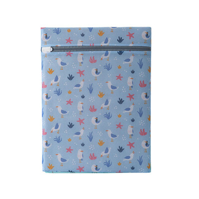 Akį traukiantys poetiški skalbinių maišeliai skalbimo mašinoms Mėlyni paukščiai ir medžiai Gražūs raštai Drabužių priežiūra Namų skalbinių tinklelis