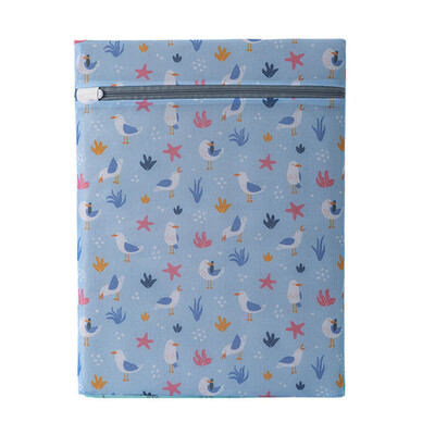 Akį traukiantys poetiški skalbinių maišeliai skalbimo mašinoms Mėlyni paukščiai ir medžiai Gražūs raštai Drabužių priežiūra Namų skalbinių tinklelis