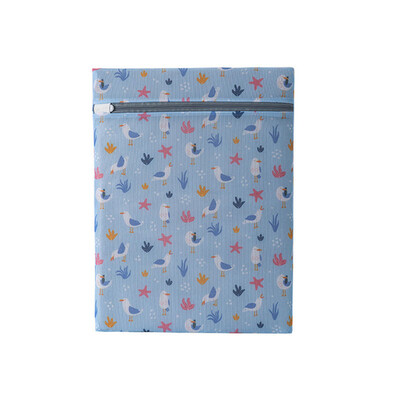 Akį traukiantys poetiški skalbinių maišeliai skalbimo mašinoms Mėlyni paukščiai ir medžiai Gražūs raštai Drabužių priežiūra Namų skalbinių tinklelis