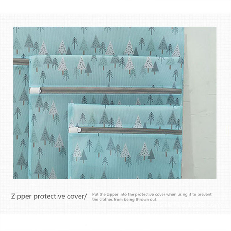 Akį traukiantys poetiški skalbinių maišeliai skalbimo mašinoms Mėlyni paukščiai ir medžiai Gražūs raštai Drabužių priežiūra Namų skalbinių tinklelis