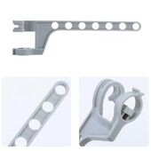 1 ~ 3 buc. Suport de uscare pentru haine anti-alunecare Rafturi de depozitare detașabile Organizator de haine poroase cu șapte găuri Umeraș pentru haine