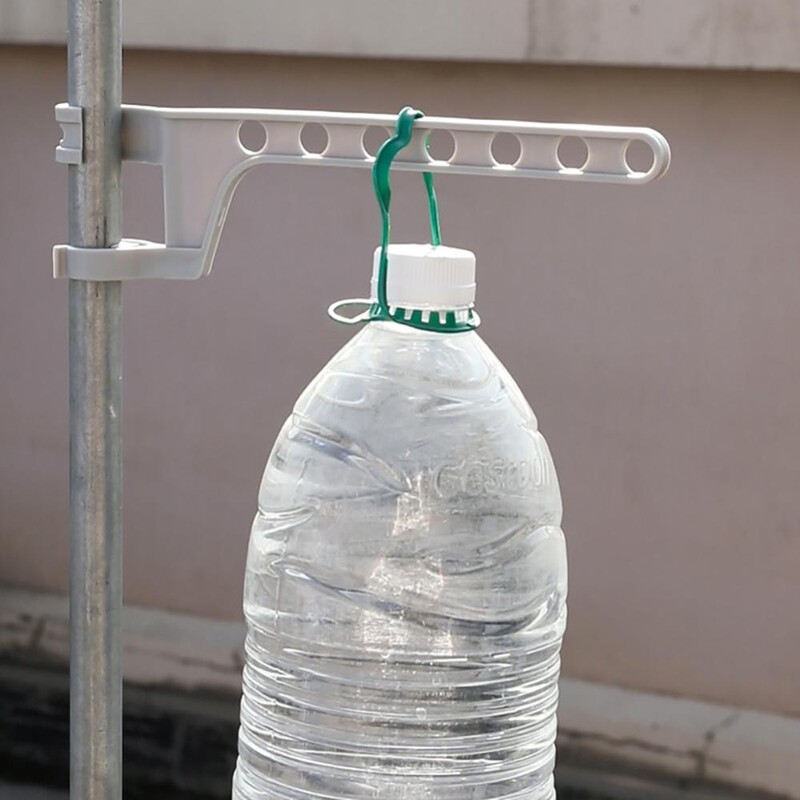 1 ~ 3 buc. Suport de uscare pentru haine anti-alunecare Rafturi de depozitare detașabile Organizator de haine poroase cu șapte găuri Umeraș pentru haine