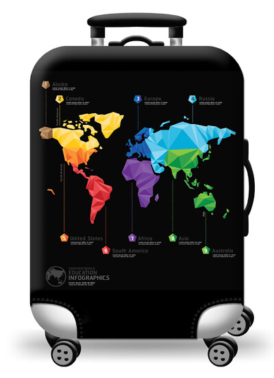 Husă de protecție pentru bagaje, elastică groasă, cu fermoar, pentru geanta de 18-32 inci, huse pentru valiză, husă pentru cărucior, accesorii de călătorie