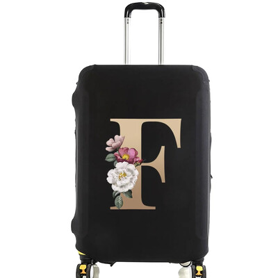 Utazási bőrönd védőhuzatok Vastag rugalmas csomagvédő védő 18"-28" poggyász utazótáska tok arany betűkkel nyomtatva