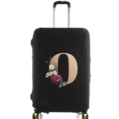 Utazási bőrönd védőhuzatok Vastag rugalmas csomagvédő védő 18"-28" poggyász utazótáska tok arany betűkkel nyomtatva