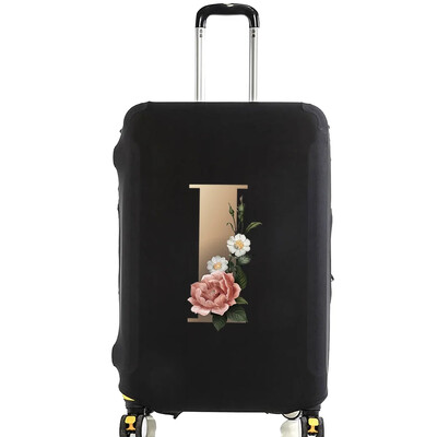 Utazási bőrönd védőhuzatok Vastag rugalmas csomagvédő védő 18"-28" poggyász utazótáska tok arany betűkkel nyomtatva