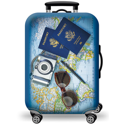 Csomagvédő sztreccs szövet bőröndvédő poggyászporvédő tok 18-32 hüvelykes bőröndtok utazásszervezőhöz