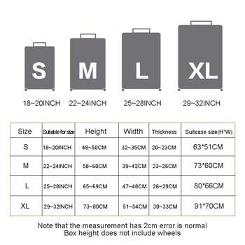Κορυφαία σε πωλήσεις προστατευτικό κάλυμμα βαλίτσας ταξιδιού Ελαστικό προστατευτικό κάλυμμα αποσκευών που πλένεται με κρυφό φερμουάρ για 18-32 ίντσες