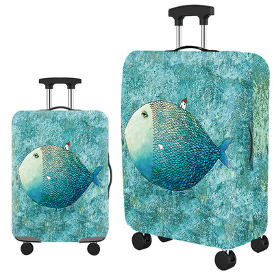 A legkeresettebb utazási bőröndvédő védőburkolat Elasztikus védő, mosható poggyászfedél rejtett cipzárral 18-32 hüvelykeshez