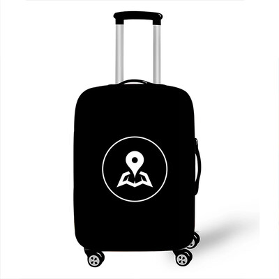 Car Go Travel Camping Spausdinti bagažo dangčius 18–32 colių elastingas vežimėlio dėklas, 3D žemėlapis, lėktuvas, apsaugantis nuo dulkių lagamino dangtis