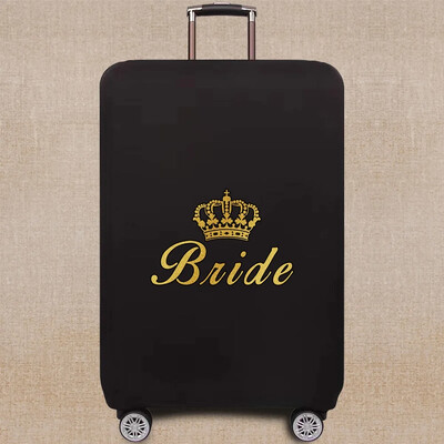 2024 m. Kelionių aksesuarai Bagažo dėklas Lagaminas Apsauginis dangtelis Bride Pattern Series Elastinis Apsauginis nuo dulkių Taikykite 18''-32'' lagaminą