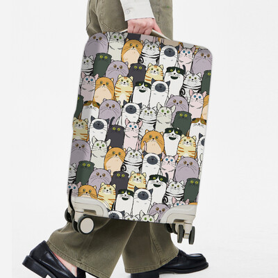 Bagažo dangtis, tamprus audinys, lagamino apsauga, bagažo dėklo dangtis, tinkantis 18-32 colių lagamino dėklo kelionių organizatoriui