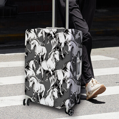 Bagažo dangtis, tamprus audinys, lagamino apsauga, bagažo dėklo dangtis, tinkantis 18-32 colių lagamino dėklo kelionių organizatoriui