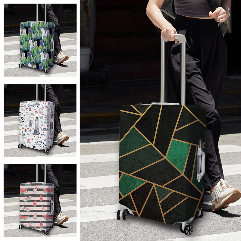 Bagažo dangtis, tamprus audinys, lagamino apsauga, bagažo dėklo dangtis, tinkantis 18-32 colių lagamino dėklo kelionių organizatoriui