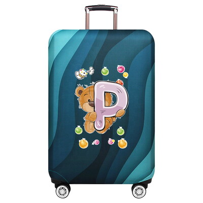 Husă de protecție elastică groase pentru bagaje Husă de praf Costum de valiză anti-zgârieturi pentru geanta de 18-32 inci Accesorii de călătorie cu model de urs