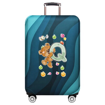Husă de protecție elastică groase pentru bagaje Husă de praf Costum de valiză anti-zgârieturi pentru geanta de 18-32 inci Accesorii de călătorie cu model de urs