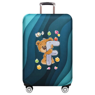 Husă de protecție elastică groase pentru bagaje Husă de praf Costum de valiză anti-zgârieturi pentru geanta de 18-32 inci Accesorii de călătorie cu model de urs