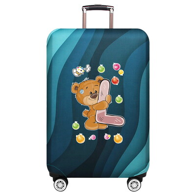 Husă de protecție elastică groase pentru bagaje Husă de praf Costum de valiză anti-zgârieturi pentru geanta de 18-32 inci Accesorii de călătorie cu model de urs