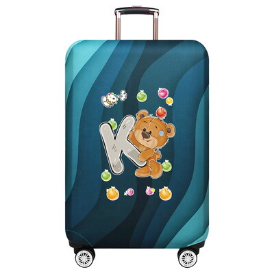 Husă de protecție elastică groase pentru bagaje Husă de praf Costum de valiză anti-zgârieturi pentru geanta de 18-32 inci Accesorii de călătorie cu model de urs