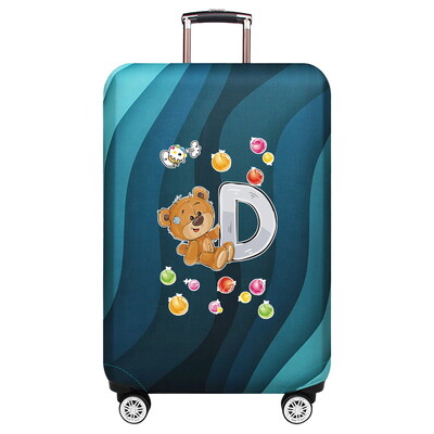 Husă de protecție elastică groase pentru bagaje Husă de praf Costum de valiză anti-zgârieturi pentru geanta de 18-32 inci Accesorii de călătorie cu model de urs