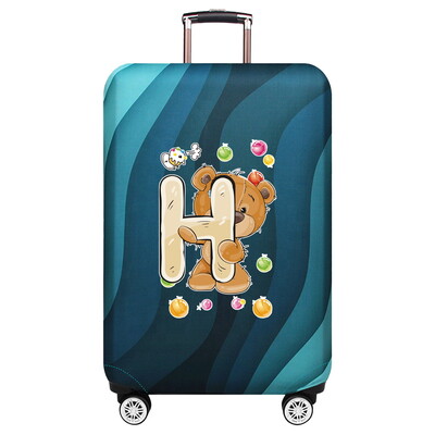 Husă de protecție elastică groase pentru bagaje Husă de praf Costum de valiză anti-zgârieturi pentru geanta de 18-32 inci Accesorii de călătorie cu model de urs