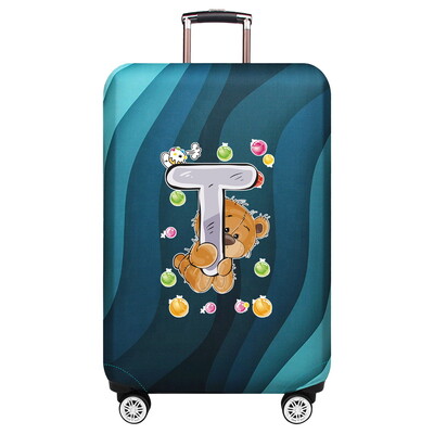 Husă de protecție elastică groase pentru bagaje Husă de praf Costum de valiză anti-zgârieturi pentru geanta de 18-32 inci Accesorii de călătorie cu model de urs