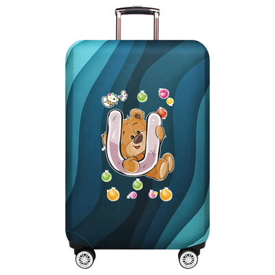 Husă de protecție elastică groase pentru bagaje Husă de praf Costum de valiză anti-zgârieturi pentru geanta de 18-32 inci Accesorii de călătorie cu model de urs