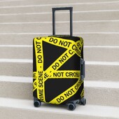 Nusikaltimo scenos raštas Lagamino dangtis „Don Not Cross Travel“ Atostogų praktiški bagažo priedai, apsauga