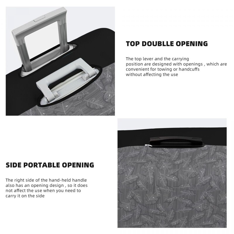 Abstract Leaf Line Lagamino viršelis Madingas Geometrinis Tamprus Kruizinis Kelionės Apsauga Bagažo dėklas Šventės