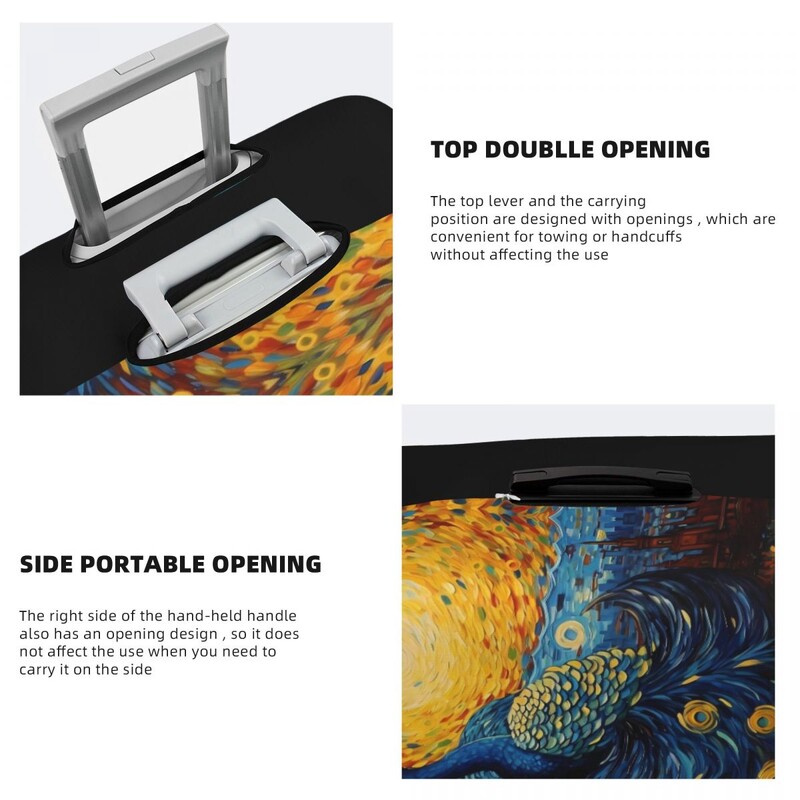 Festés páva bőröndhuzat színes állati körutazás utazás repülés Strectch poggyásztok védelme