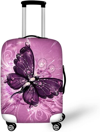 Fashion Butterfly Spandex Husă elastică pentru bagaje Dimensiune pentru valiză de călătorie pentru bagaje