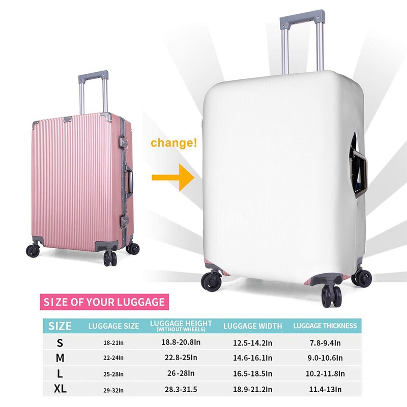 Fashion Butterfly spandex elastīgs bagāžas pārsegs ceļojumu čemodāna aizsarga izmērs bagāžai