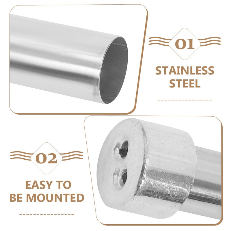 Tijă retractabilă pentru îmbrăcăminte Tijă telescopică din metal, stâlp pentru agățat, uscător de haine, tijă pentru perdele pentru dormitor, stâlp pentru umeraș pentru garderobă