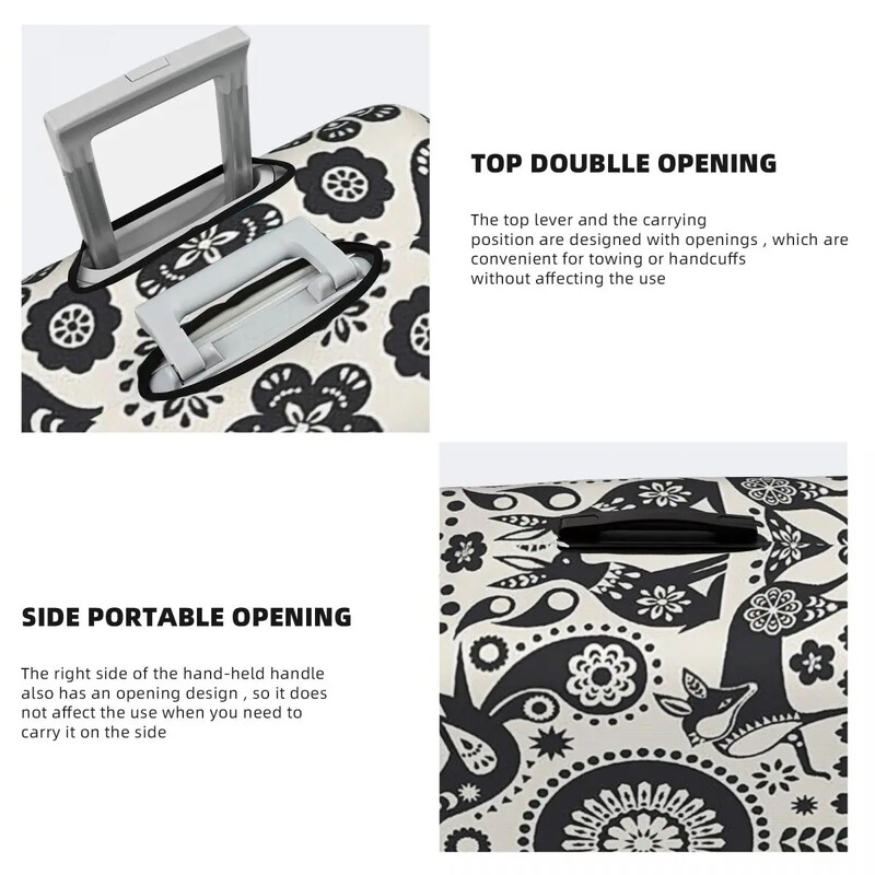 ORIENTAL RUG Print Poggyászvédő porvédők Elasztikus vízálló 18-32 hüvelykes bőröndhuzat Utazási kiegészítők