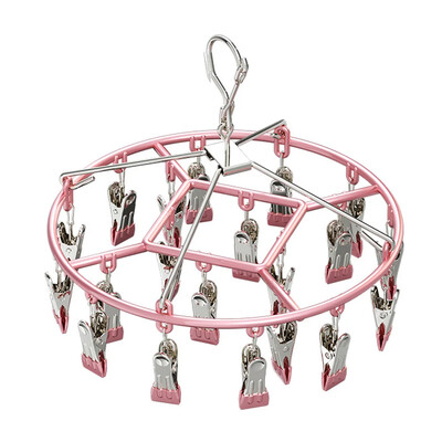 Umeraș pentru uscare haine din oțel inoxidabil Agrafe pentru suport de îmbrăcăminte rezistent la vânt Șosete prosop Sutien Aer rufe Umeraș pentru lenjerie de corp Suport șosete