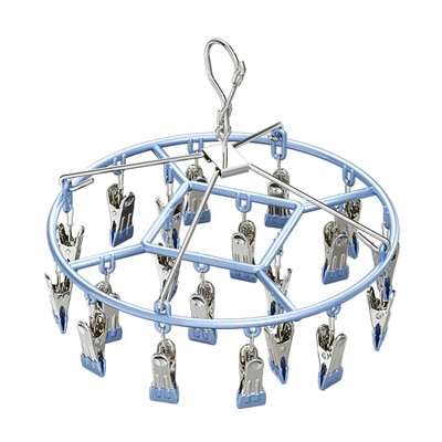 Umeraș pentru uscare haine din oțel inoxidabil Agrafe pentru suport de îmbrăcăminte rezistent la vânt Șosete prosop Sutien Aer rufe Umeraș pentru lenjerie de corp Suport șosete