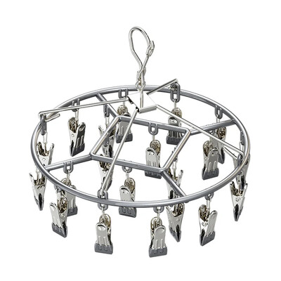 Umeraș pentru uscare haine din oțel inoxidabil Agrafe pentru suport de îmbrăcăminte rezistent la vânt Șosete prosop Sutien Aer rufe Umeraș pentru lenjerie de corp Suport șosete