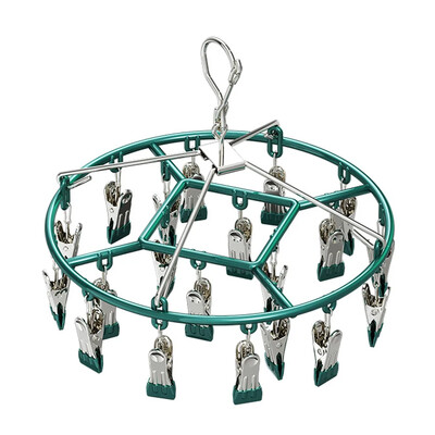 Umeraș pentru uscare haine din oțel inoxidabil Agrafe pentru suport de îmbrăcăminte rezistent la vânt Șosete prosop Sutien Aer rufe Umeraș pentru lenjerie de corp Suport șosete