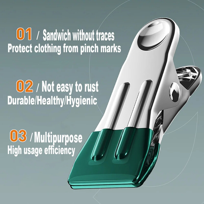 Umeraș pentru uscare haine din oțel inoxidabil Agrafe pentru suport de îmbrăcăminte rezistent la vânt Șosete prosop Sutien Aer rufe Umeraș pentru lenjerie de corp Suport șosete