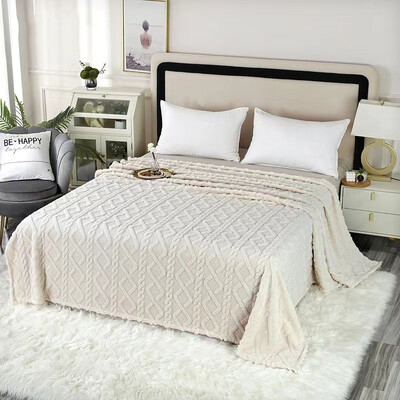 Vilnos antklodė Sušildykite žiemos lovos antklodės dvipusės karalienės antklodės užvalkalas Camping dvigulės lovos užtiesalas lovatiesė