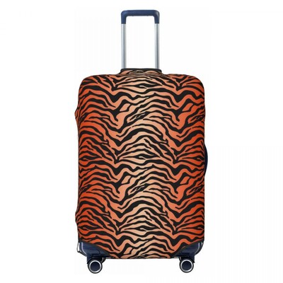 Élénk tigrisfej bőröndhuzat Absztrakt művészet utazási repülés Hasznos poggyászkiegészítők védő