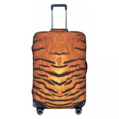 Élénk tigrisfej bőröndhuzat Absztrakt művészet utazási repülés Hasznos poggyászkiegészítők védő