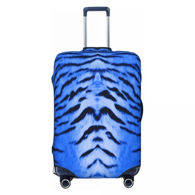 Élénk tigrisfej bőröndhuzat Absztrakt művészet utazási repülés Hasznos poggyászkiegészítők védő
