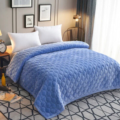 Talvine soe paks sametist voodikate voodil Ruuduline voodikate Tepitud voodikate Madratsi kate Tekid vooditeks لحاف