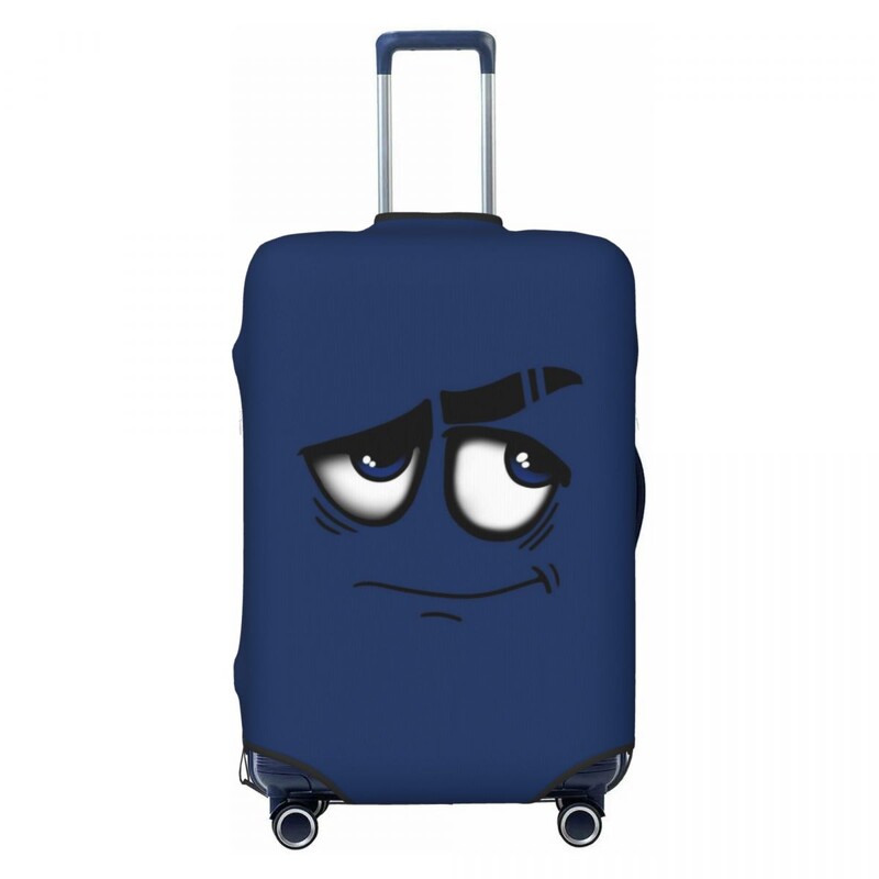 Juokingi animacinių filmų lagamino užvalkalai atostogoms, 3D atspausdintas tamprus bagažo priedai, kruizinių kelionių apsauga
