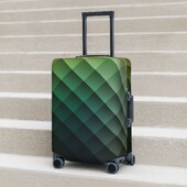 Rombusz nyomat bőröndhuzat geometriai divat, egyszerű mintás körutazás, vakáció, rugalmas poggyászkellékvédő