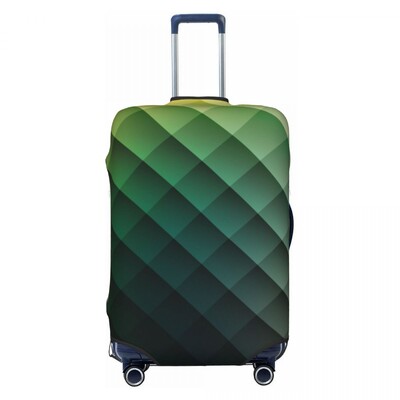 Rombusz nyomat bőröndhuzat geometriai divat, egyszerű mintás körutazás, vakáció, rugalmas poggyászkellékvédő